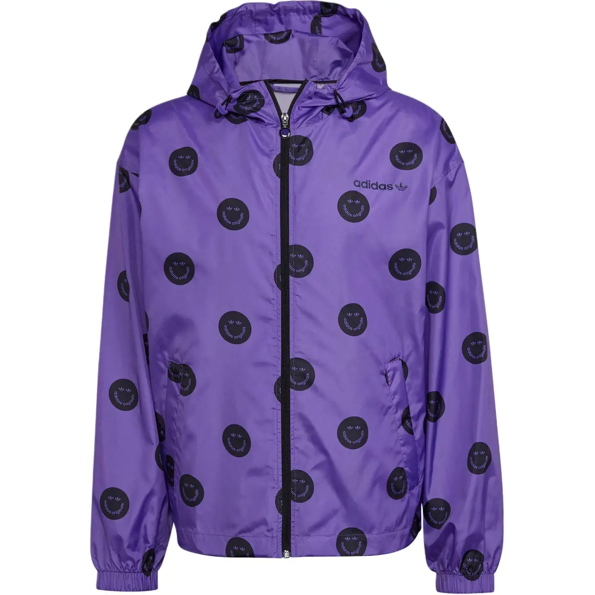 Adidas Originals Allover Print Windbreaker Jackets & Coats Men's Purple