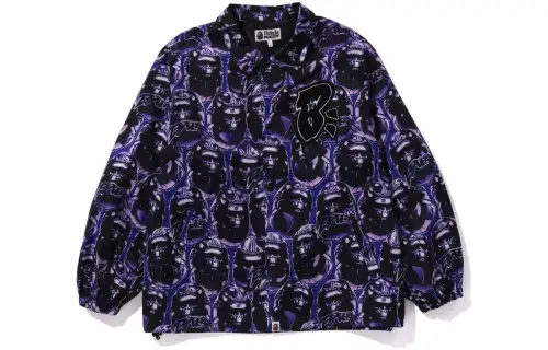 Bape Ape Head Graffiti Coach Jacket
