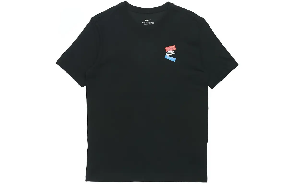 Nike T-Shirts Men's Crew Neck Moderate Straight Fit