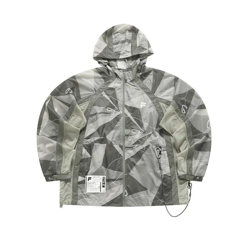 FILA FUSION Super Light UV Protection Sun Protection Clothing Men's Feather Gray green