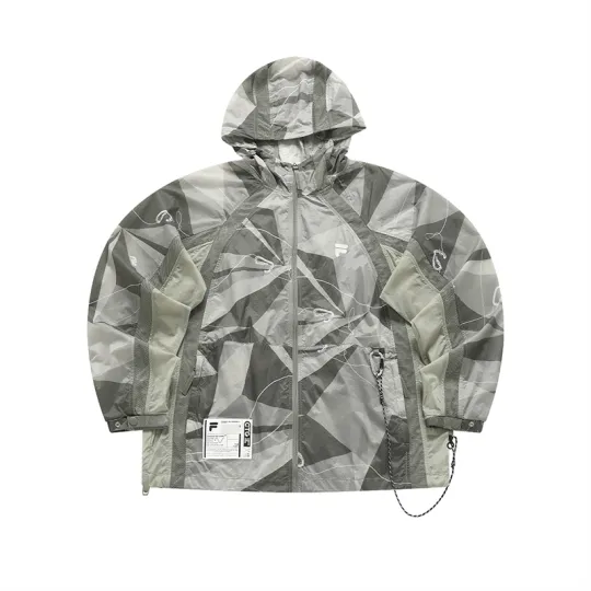 FILA FUSION Super Light UV Protection Sun Protection Clothing Men's Feather Gray green