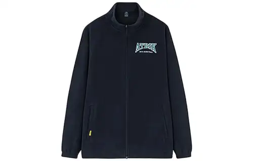 ANTA Jackets Men's Black Stand Collar Moderate Workwear