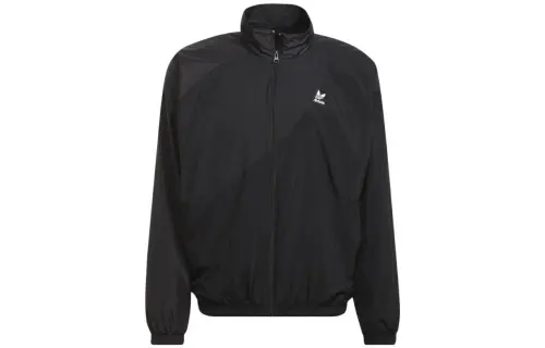 Adidas Originals Jackets Men's Black Stand Collar Moderate Other