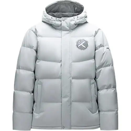 Anta Basketball Collection Down Jacket Men's Cloud Gray