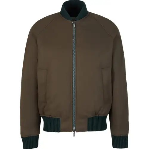 Burberry Checked Zipped Reversible Bomber Jacket