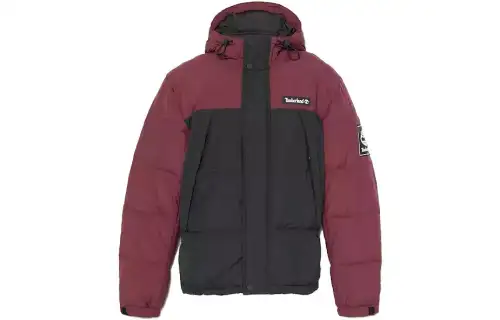 Timberland Jackets Men's Burgundy Hooded Thickened Other