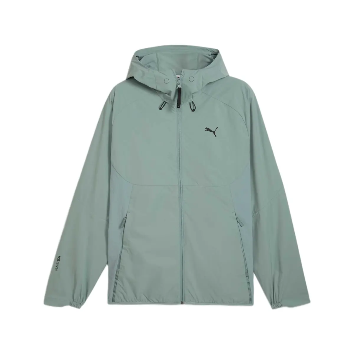 PUMA Jackets Men's Light Green Hooded Moderate Soft Shell