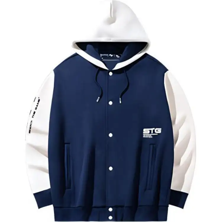 Anta Basketball Collection Baseball Jacket Unisex Senan Blue