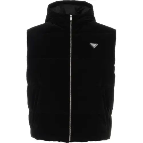 PRADA Enamel Triangle-logo Gilet