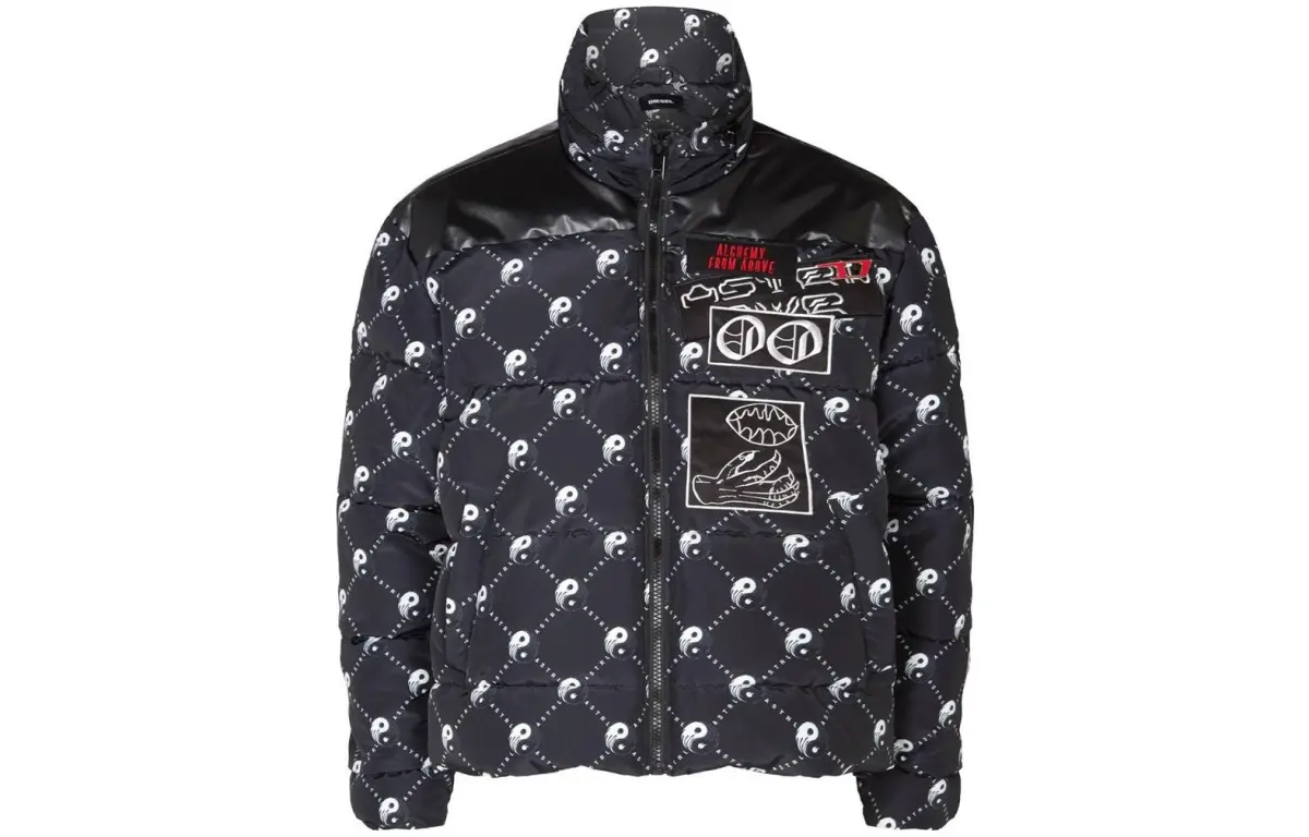 DIESEL Puffer Jacket Men's Black