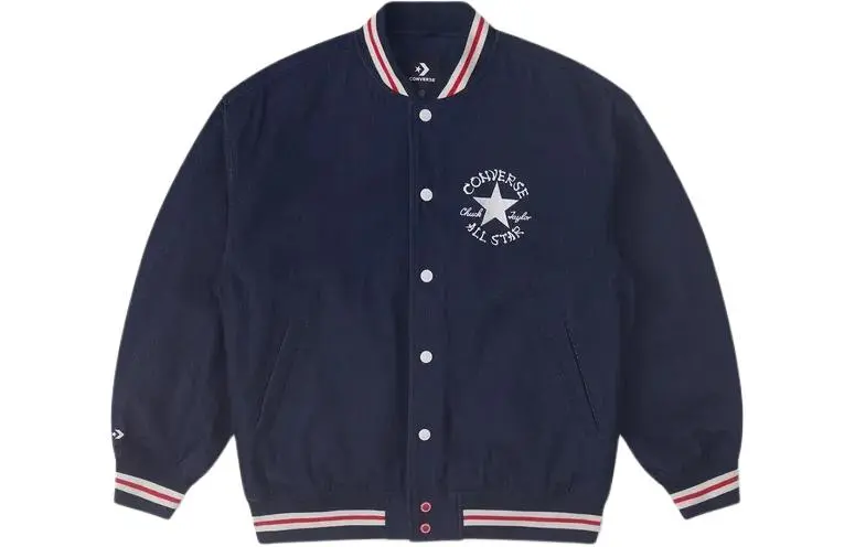 Converse Baseball Jacket Men's Navy Blue