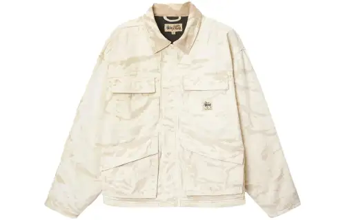 Stussy Distressed Canvas Shop Jacket