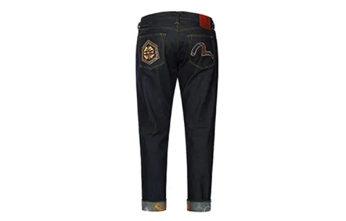 EVISU Tapered Pants Jeans Men's Denim Blue