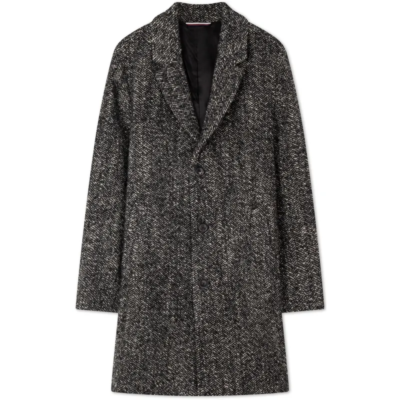 Tommy Hilfiger Coat Men's Black Gray