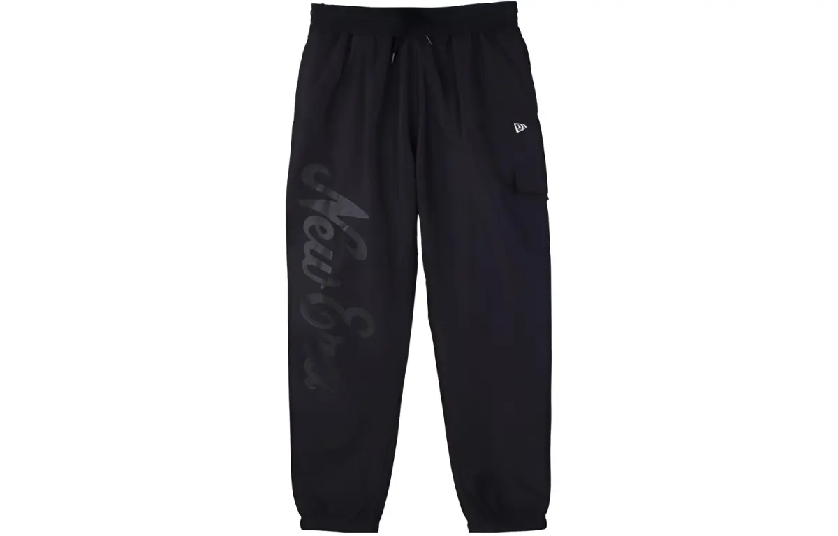 New Era Cuffed Pants Sweatpants Men's Black