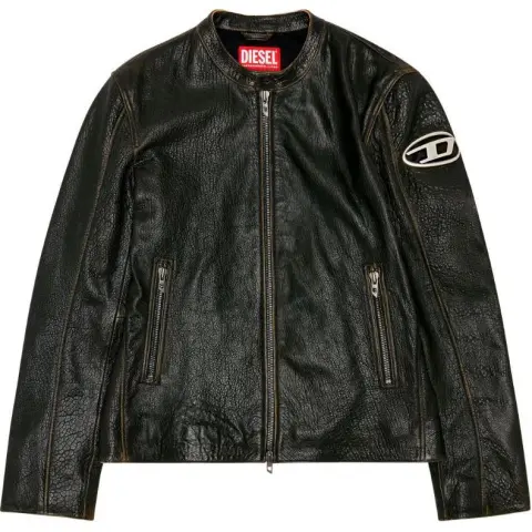 DIESEL L Cobbe Moto Leather Jacket