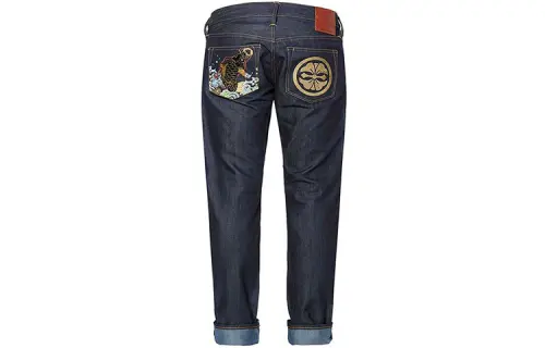 EVISU Slim Fit Pants Jeans Men's Denim Blue