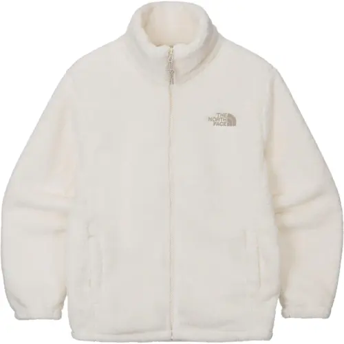 THE NORTH FACE COMFY ALPHA FLEECE ZIP UP Velvet feel Coat Unisex Butter