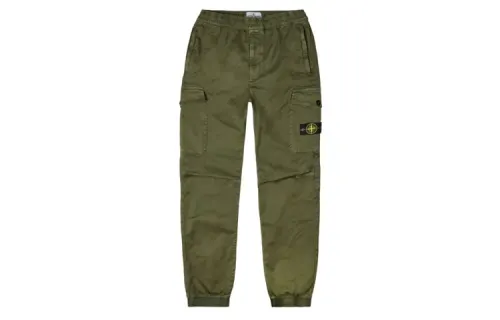 STONE ISLAND Cargo Pants Men's Army Green Moderate