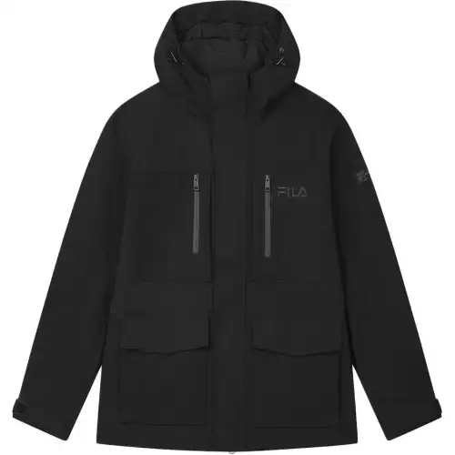 FILA Heritage Puffer Jacket Men's Jet Black