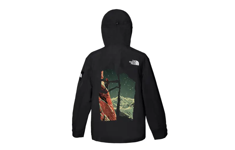 THE NORTH FACE Waterproof And Windproof Windbreaker Jacket Unisex Black