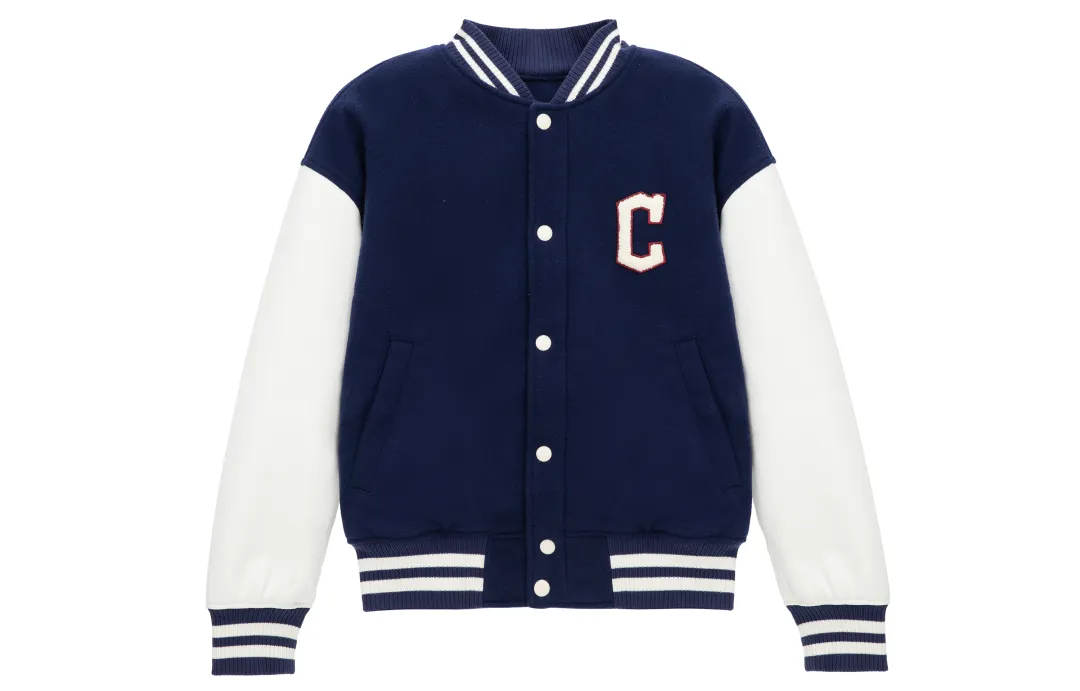 MLB Baseball Jacket Unisex Navy Blue