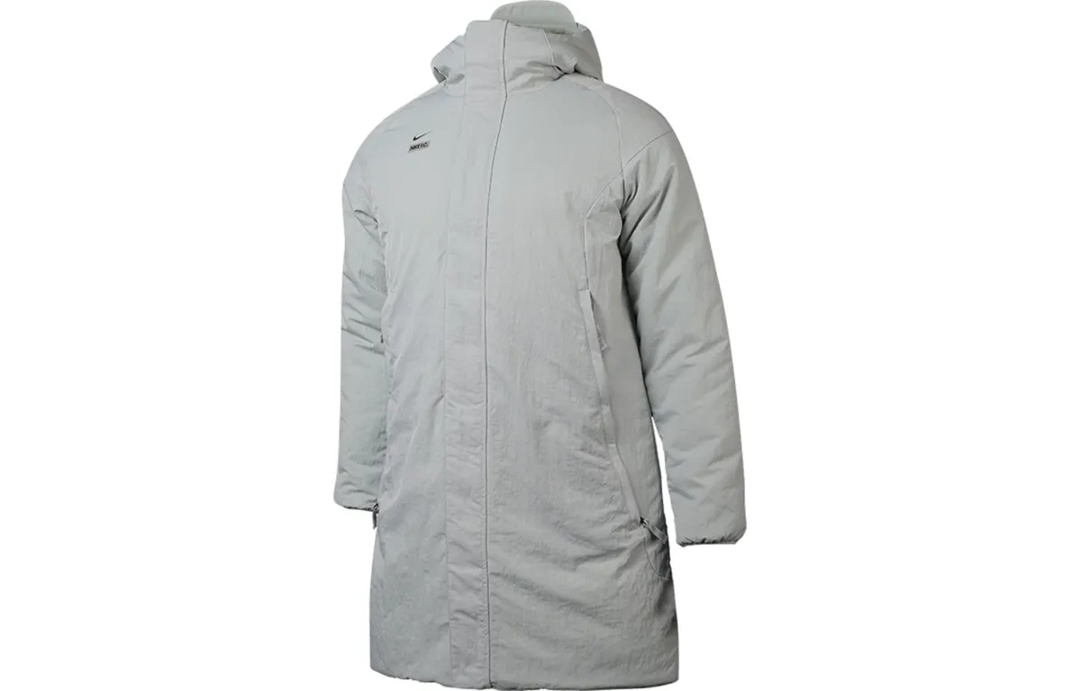 Nike Parka Coats Men's Gray Hooded Moderate