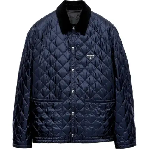 PRADA SS25 Jackets & Coats Men's Marine Blue
