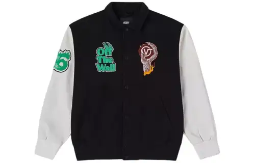 Vans SS24 Baseball Jacket Coat Unisex Black