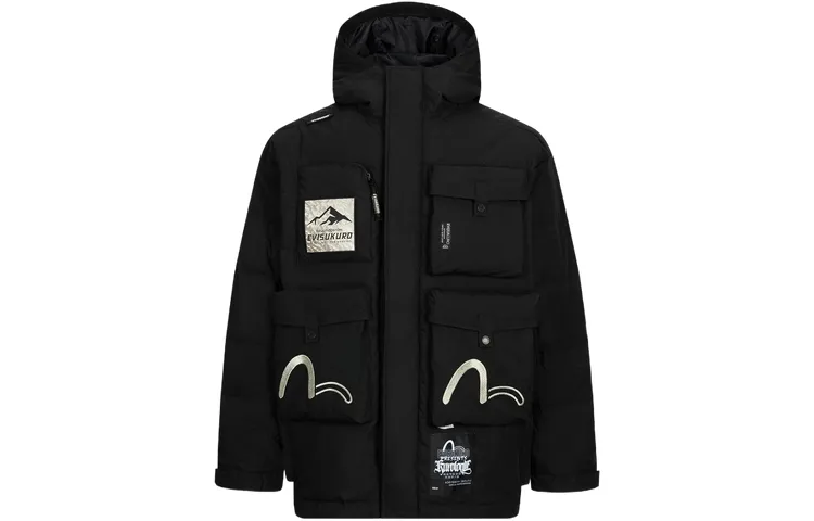 EVISU AW23 Down Jacket Men's Black