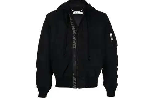 OFF WHITE Vintage Cotton Bomber Jacket