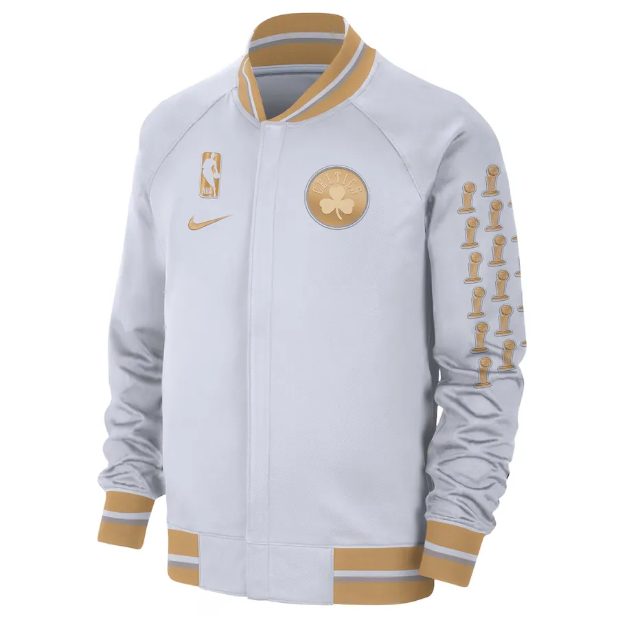 Nike x NBA Boston Celtics Showtime Jacket Men's White/Gold