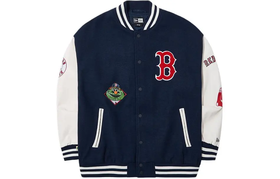 New Era Baseball Jacket Unisex Navy Blue