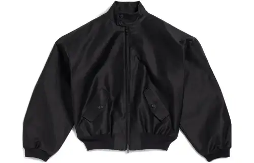 Balenciaga Harrington Jacket In Black Jackets & Coats, Loose Fit Men's Black