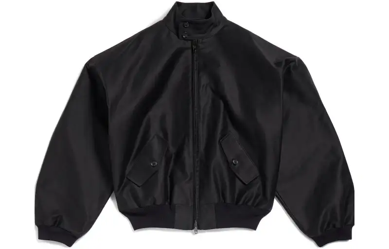 Balenciaga Harrington Jacket In Black Jackets & Coats, Loose Fit Men's Black