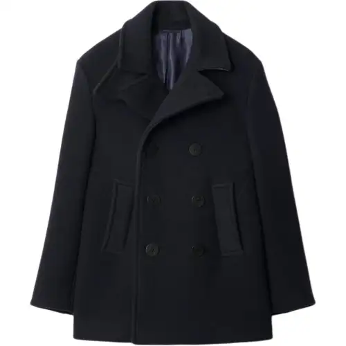 Burberry FW24 Coat Men's Marine Blue