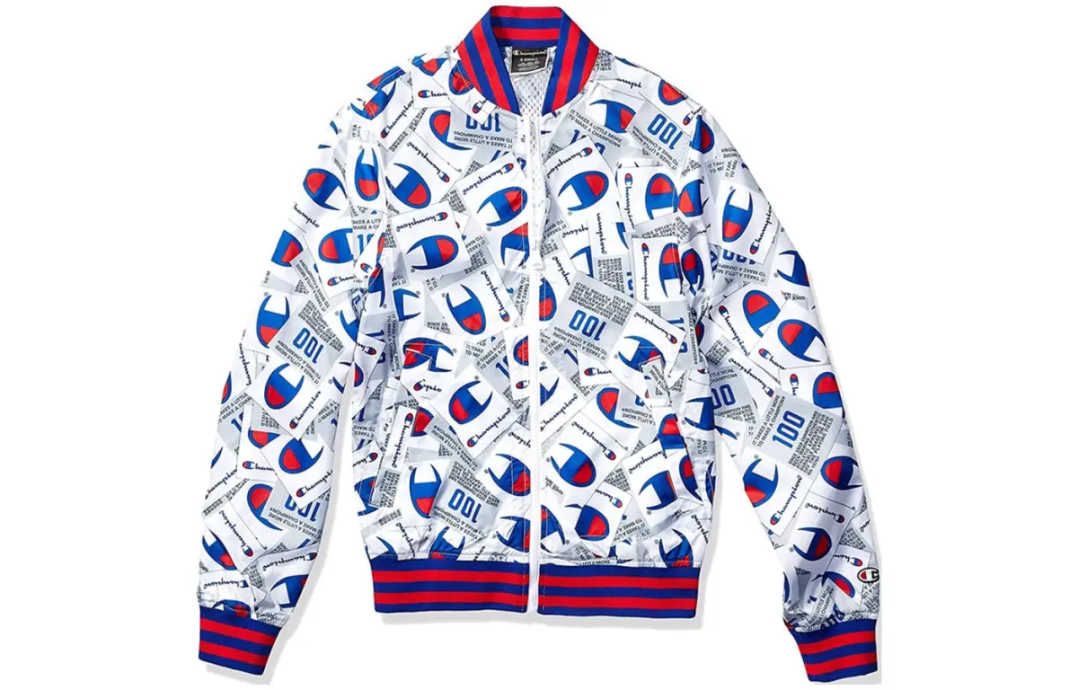 Champion SS24 Baseball Jacket Unisex White