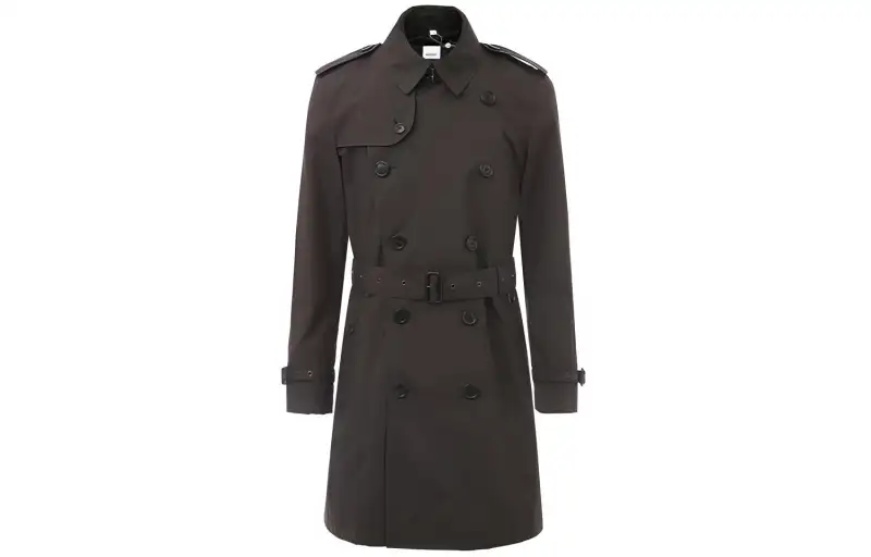 Burberry Trench Coat Men's Black Gray