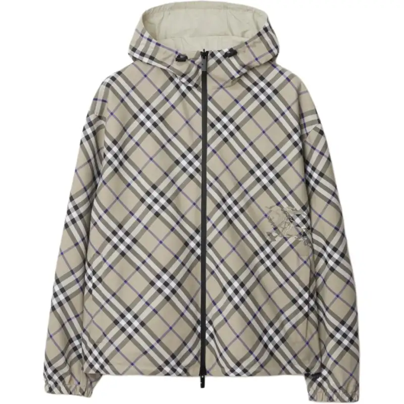 Burberry Equestrian Knight Burberry Check Hooded