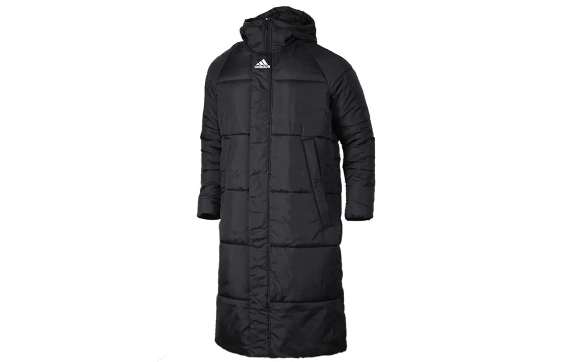 Adidas Parka Coats Men's Black Hooded Moderate