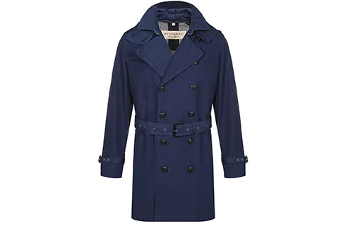 Burberry Trench Coat Men's Dark Blue