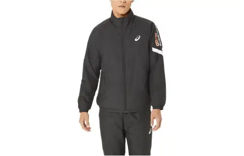 ASICS AIM TRG Jackets Men's Black Stand Collar Moderate Other