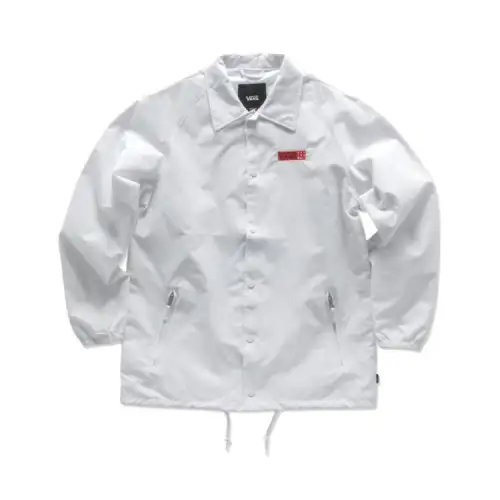 Vans Jackets & Coats Unisex White Red