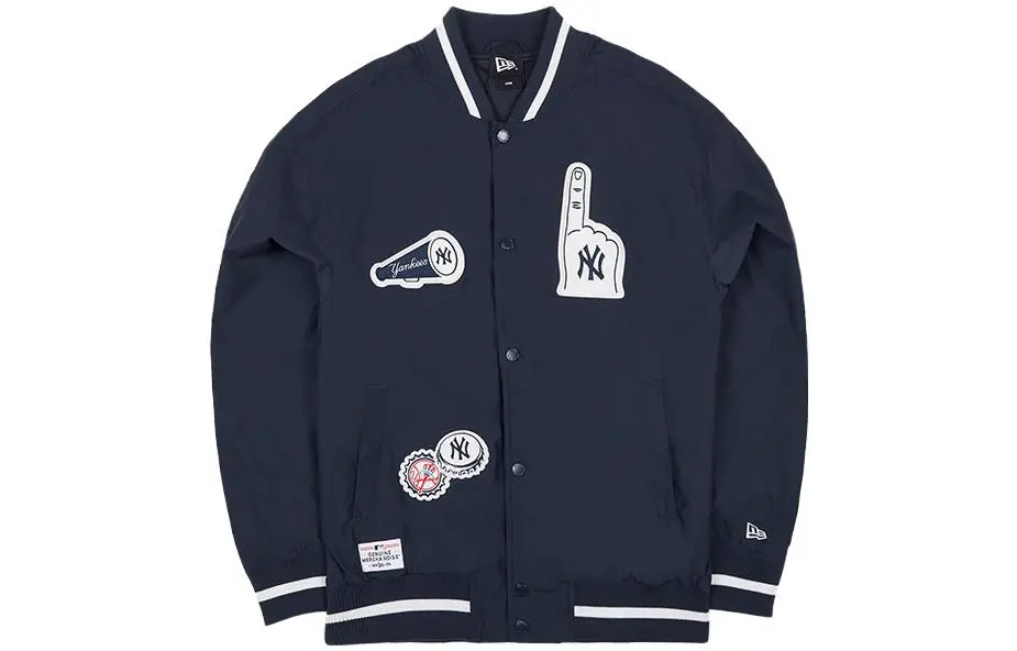 New Era Baseball Jacket Unisex Navy Blue