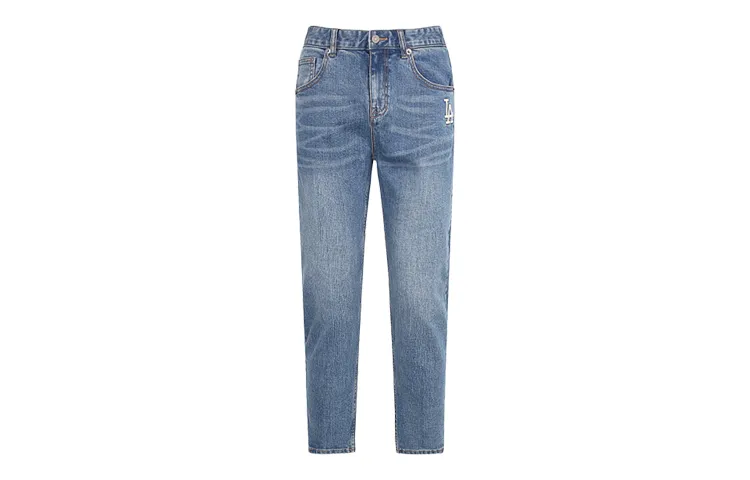 MLB Jeans Unisex Dodger Blue Moderate Straight Fit Pants
