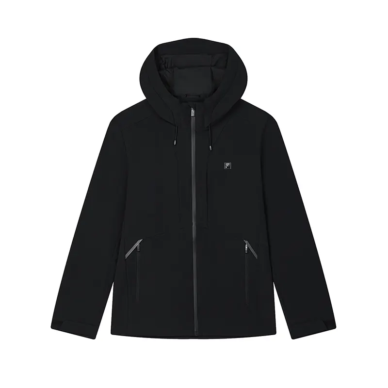 FILA Jackets Men's Jet Black Hooded Non Detachable Moderate Other