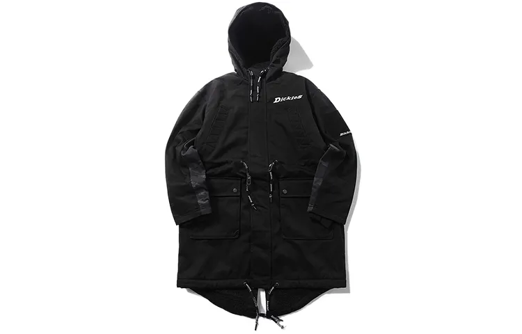 Dickies Parka Coats Men's Hooded Thickened And Fleece-Lined