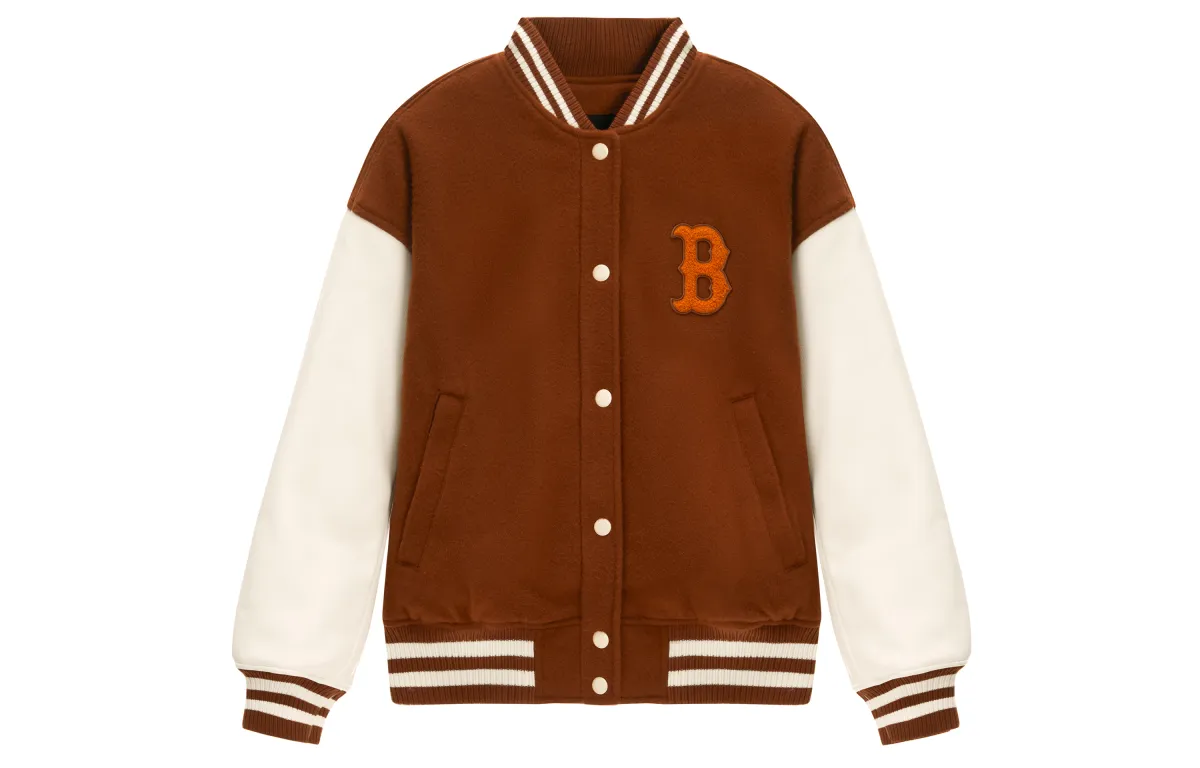 MLB Baseball Jacket Unisex Brown