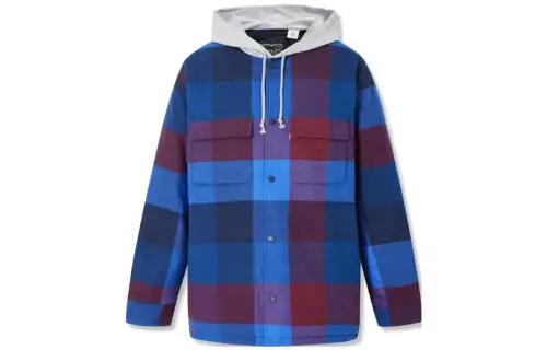 Levis hooded check jacket