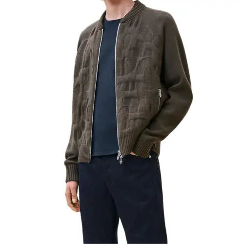 HERMES FW24 Jackets & Coats Men's Basalt Color